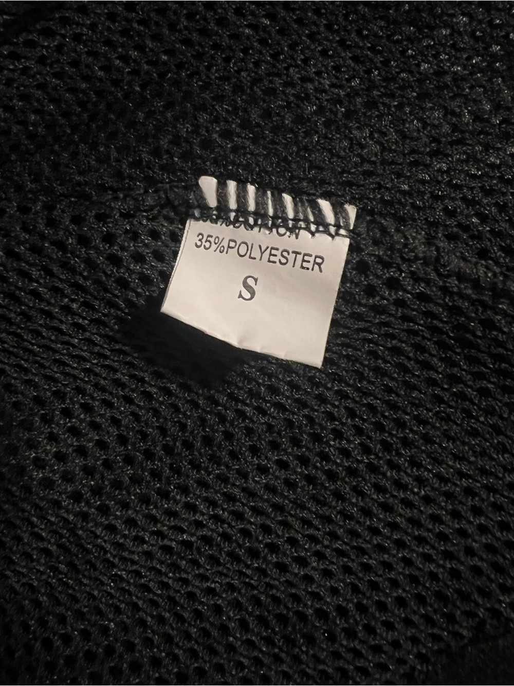 NWOT Black Mesh Ruffle Mini Skirt with Studded Waistband - Picture 2 of 3